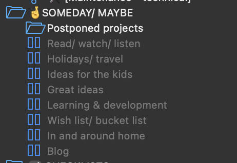 Someday maybe list